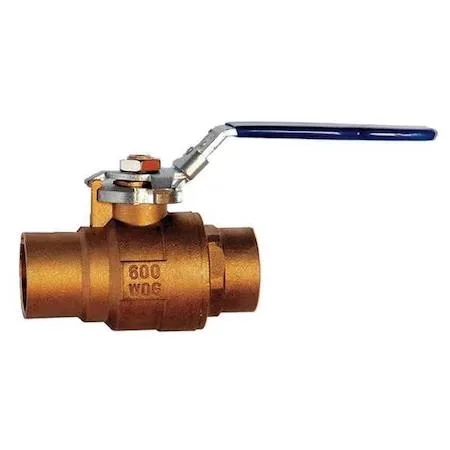 Milwaukee Valve Milwaukee Valve BA-485BLL 3" Manual 2-Way Ball Valve Sweat Brass — product photo