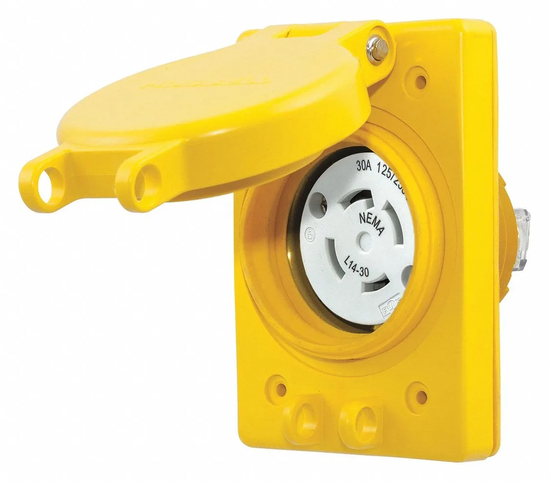 Hubbell Incorporated Hubbell Incorporated HBL69W74 Watertight Locking Receptacle — product photo
