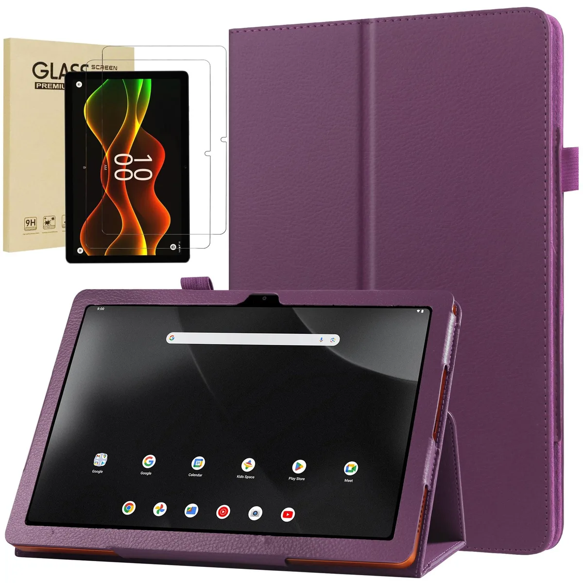 anicestore anicestore Case for Boost Celero 5G Tab 10.95 Inch with 2PCS Tempered Glass (Purple) — product photo