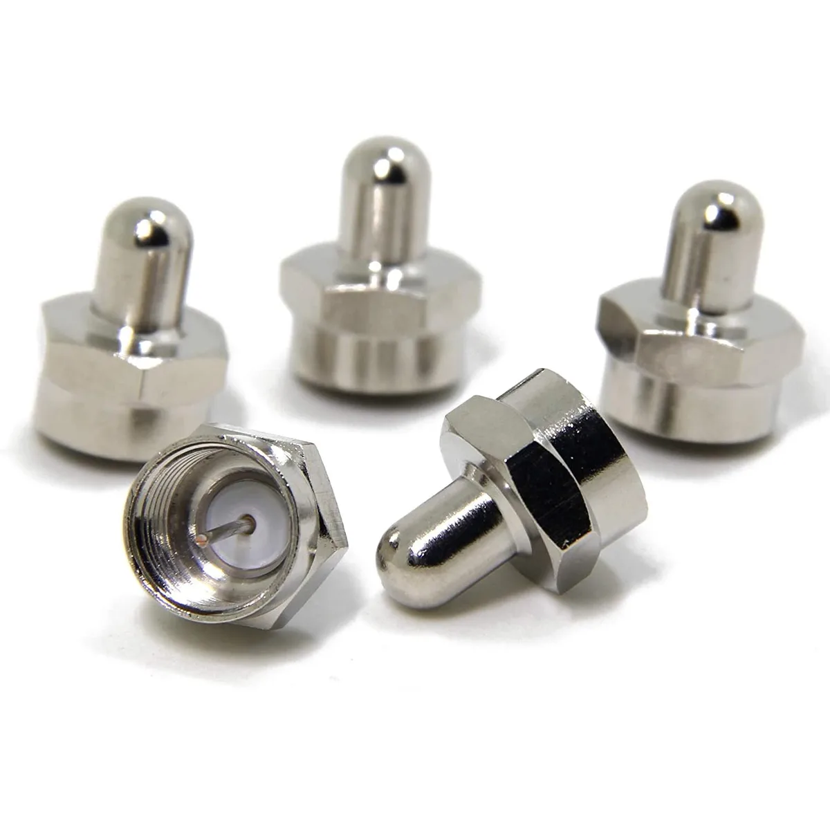 SatelliteSale SatelliteSale 5PACKTERMINATORS 75 Ohm F Terminator 5-Pack wire cap connector — product photo