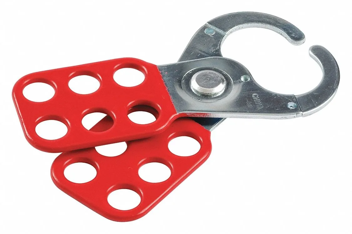 Brady Brady 133161 lockout hasp red steel 6 padlocks 2/5 in personal protective equipment — product photo
