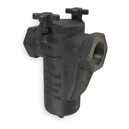 Cast iron basket strainer with stainless steel screen and knob cover