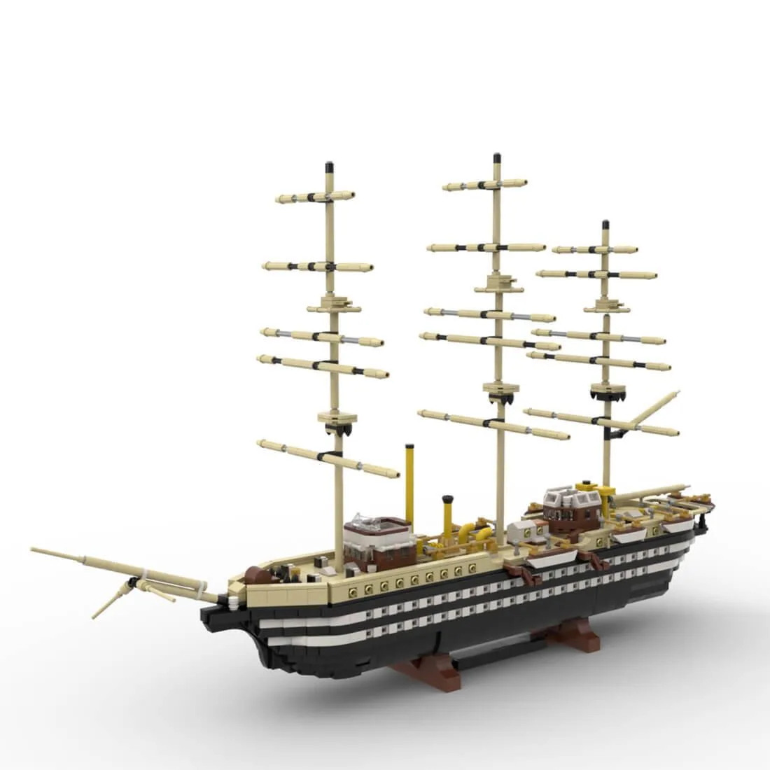 ZITIANYOUBUILD ZITIANYOUBUILD MOC-182894 Amerigo Vespucci Tall Schooner Ship 2981PCS — product photo
