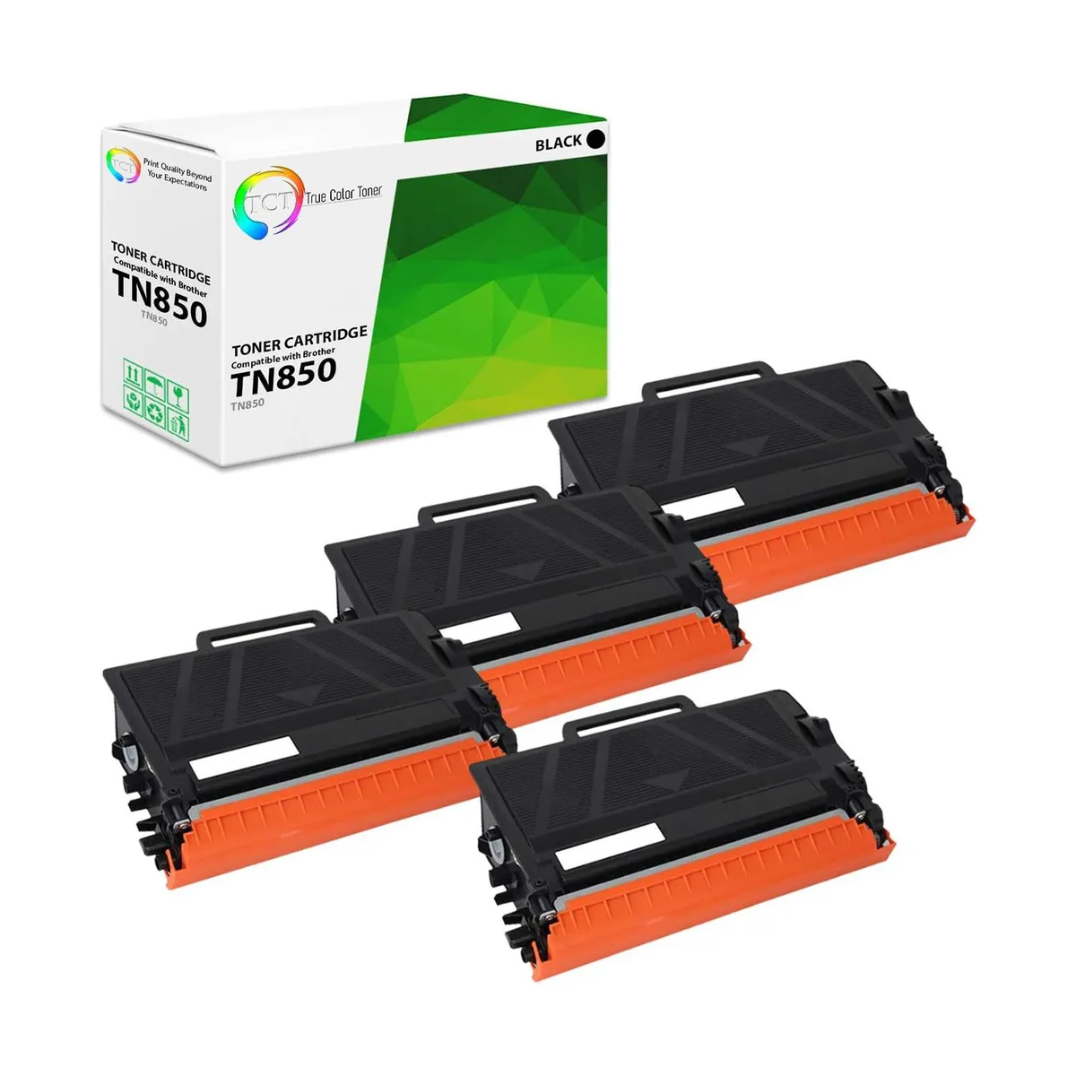 True Color Toner True Color Toner TN850 Black Toner Cartridge 4 Pack 8000 Pages — product photo