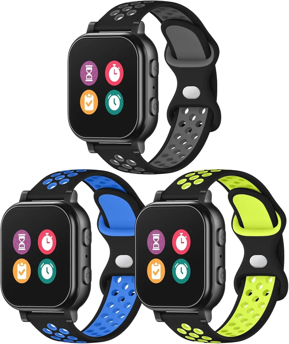 ETEIZU ETEIZU 3-pack waterproof silicone watch bands accessory — product photo