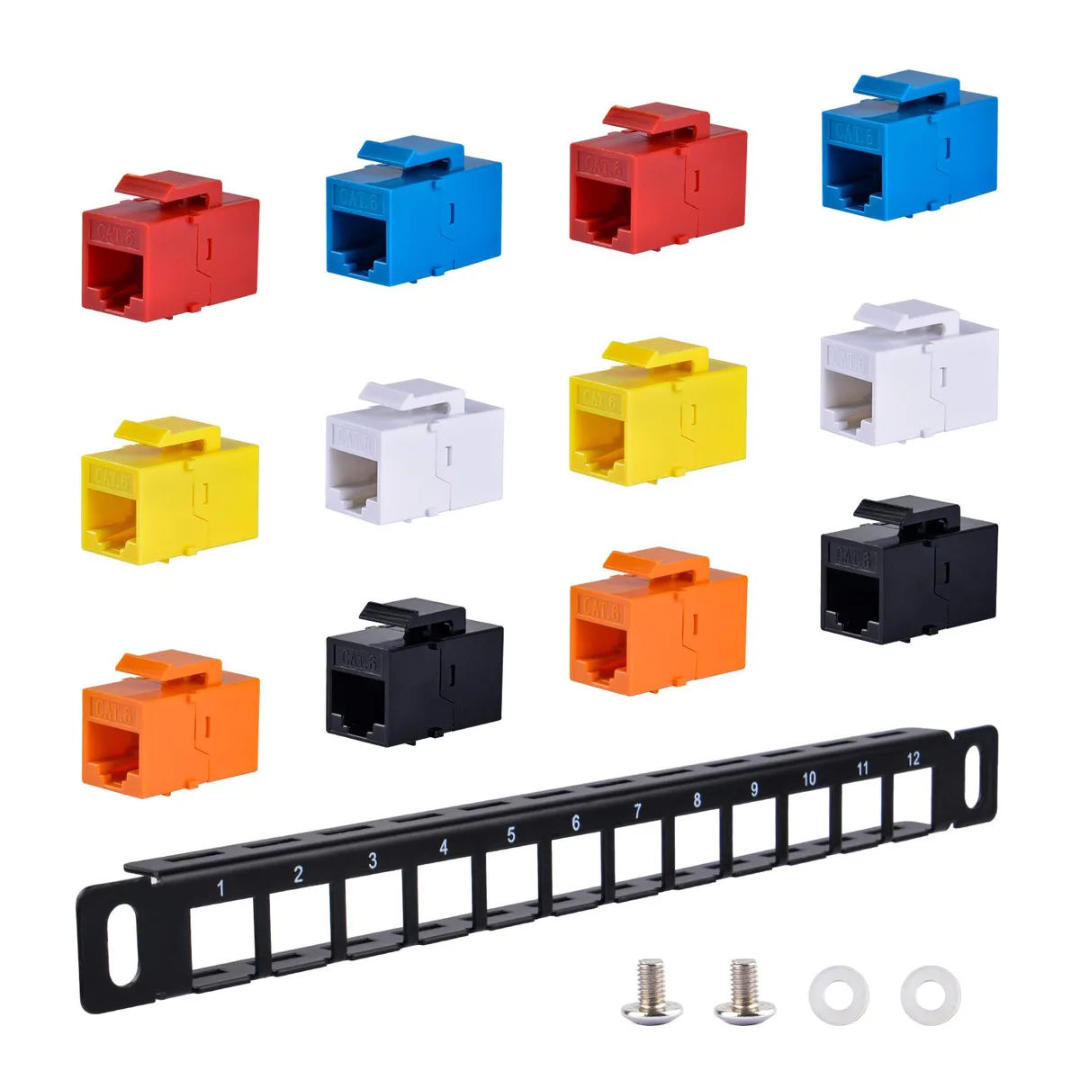 52Pi 52Pi 10in 12-Port Keystone Patch Panel — product photo