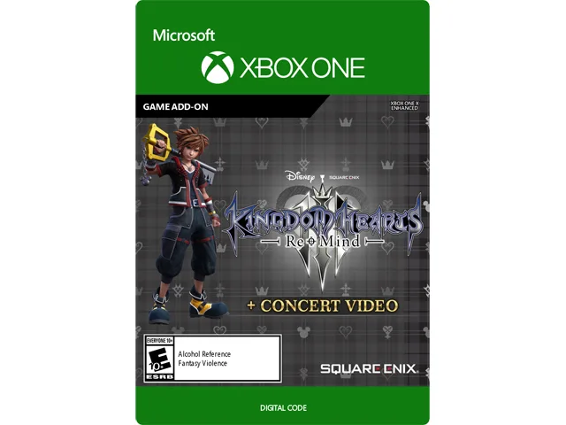 SQUARE ENIX USA SQUARE ENIX USA 7D4-00533 KINGDOM HEARTS III Re Mind + Concert Video Xbox One downloadable game — product photo