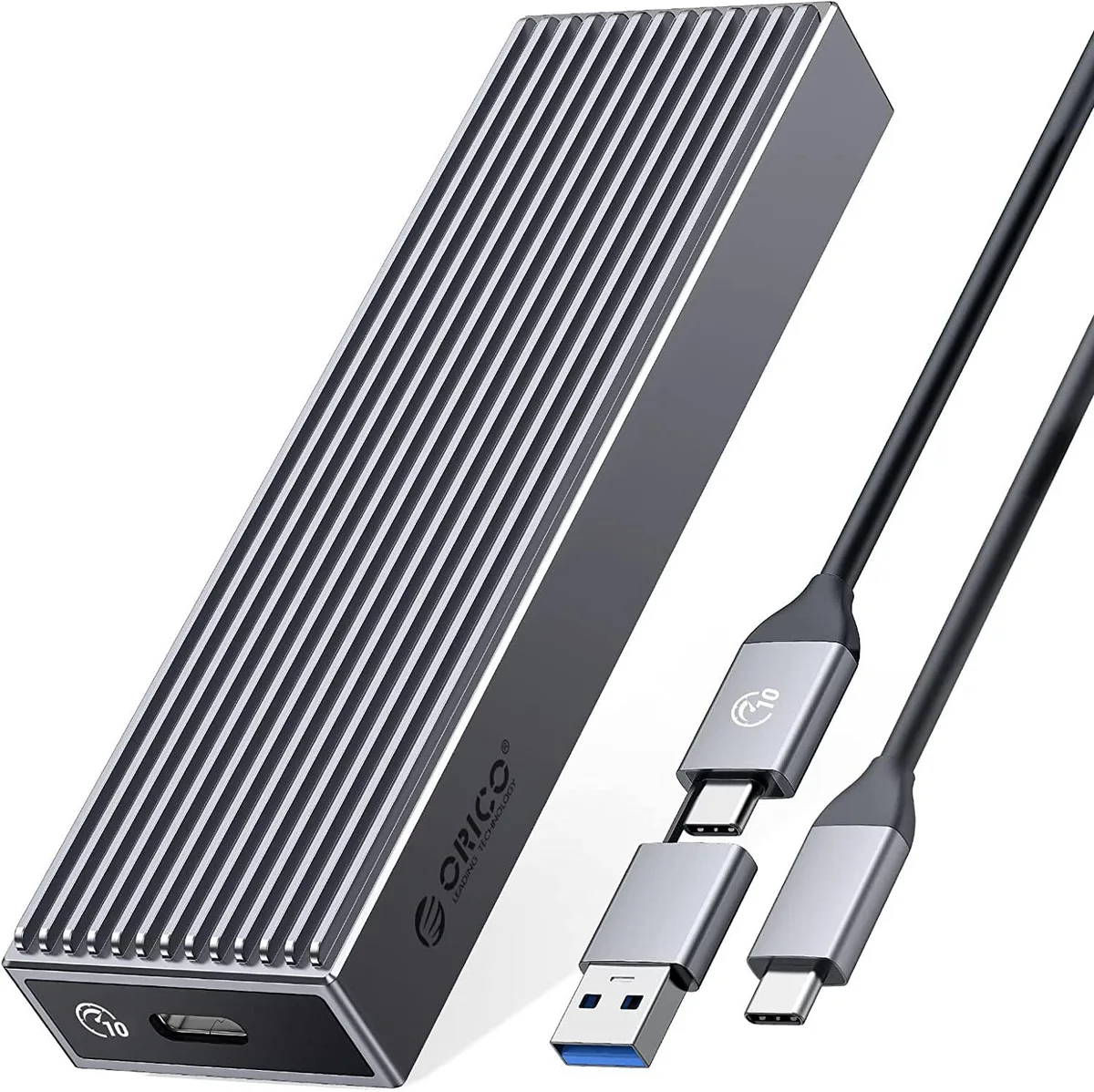 Orico Orico BM2C3 M.2 NVMe drive enclosure USB 3.2 Gen2 10Gbps Type-C 2230 2242 2260 2280 cooling vest — product photo