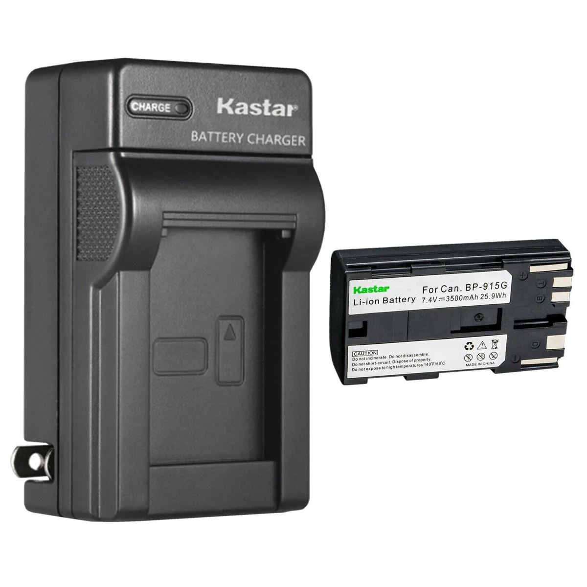 Kastar Kastar BP-915G Battery &amp; AC Wall Charger 1-Pack 25.9 Wh 7.4 V 3500 mAh — product photo