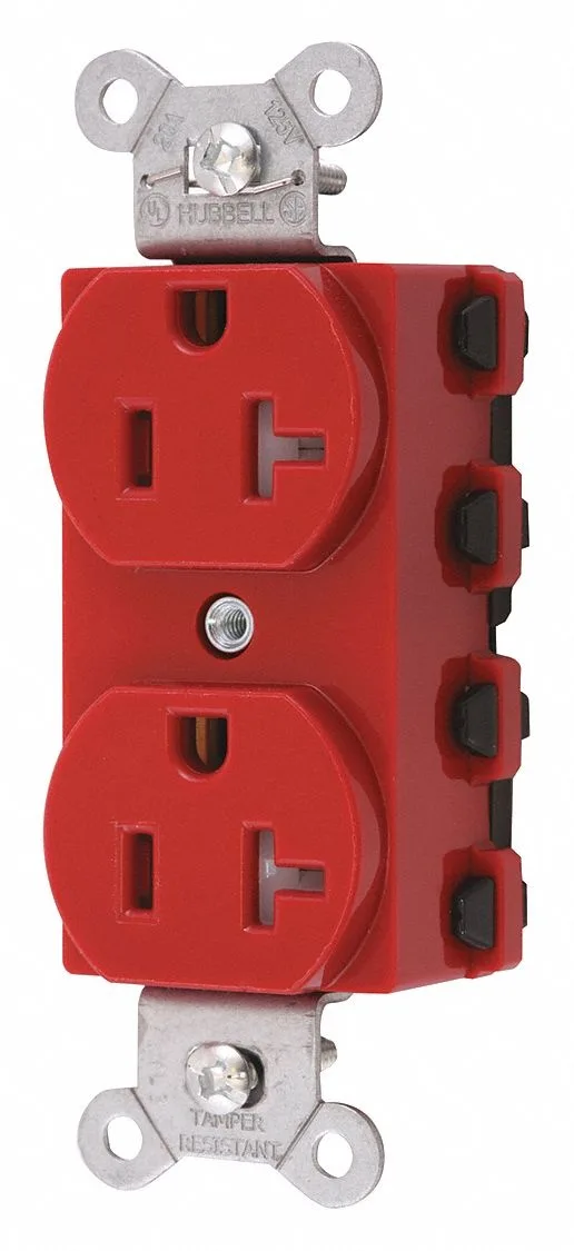 Hubbell Incorporated Hubbell Incorporated SNAP5362RTRA Straight Blade Receptacle 5-20R 20A — product photo