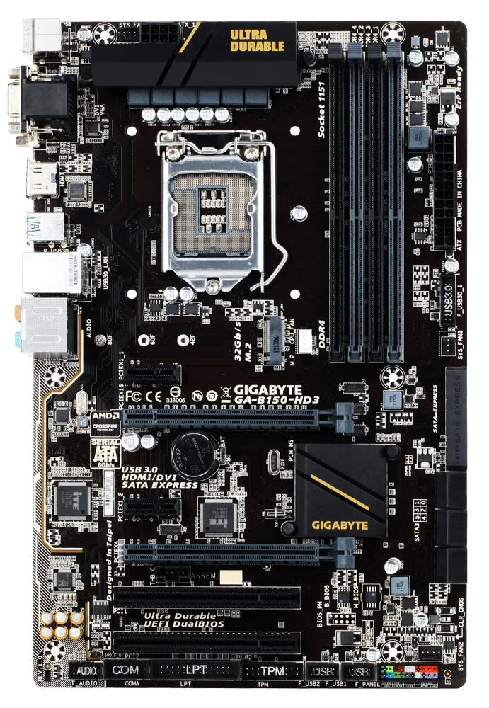 GIGABYTE GIGABYTE GA-B150-HD3 LGA 1151 B150 DDR4 2133 motherboard accessory — product photo