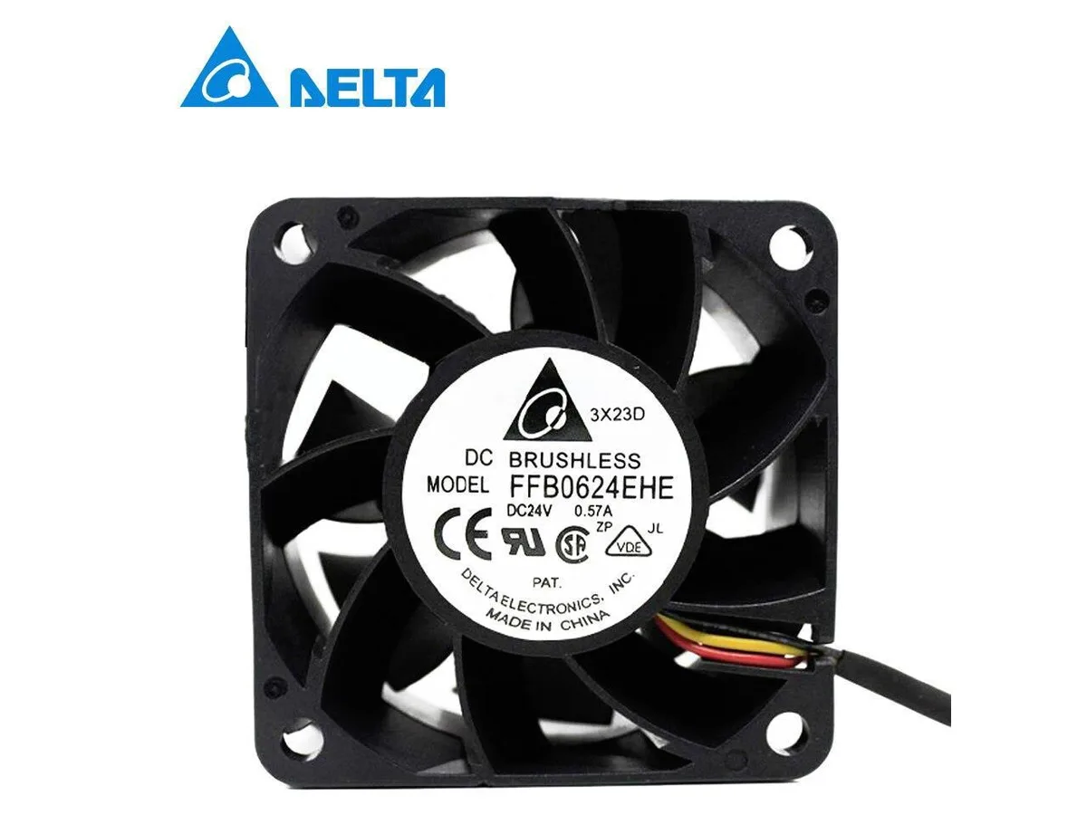 Fans Fans 60mm 24V 0.20A 3-wire 60x60x38mm Server Square case fan — product photo