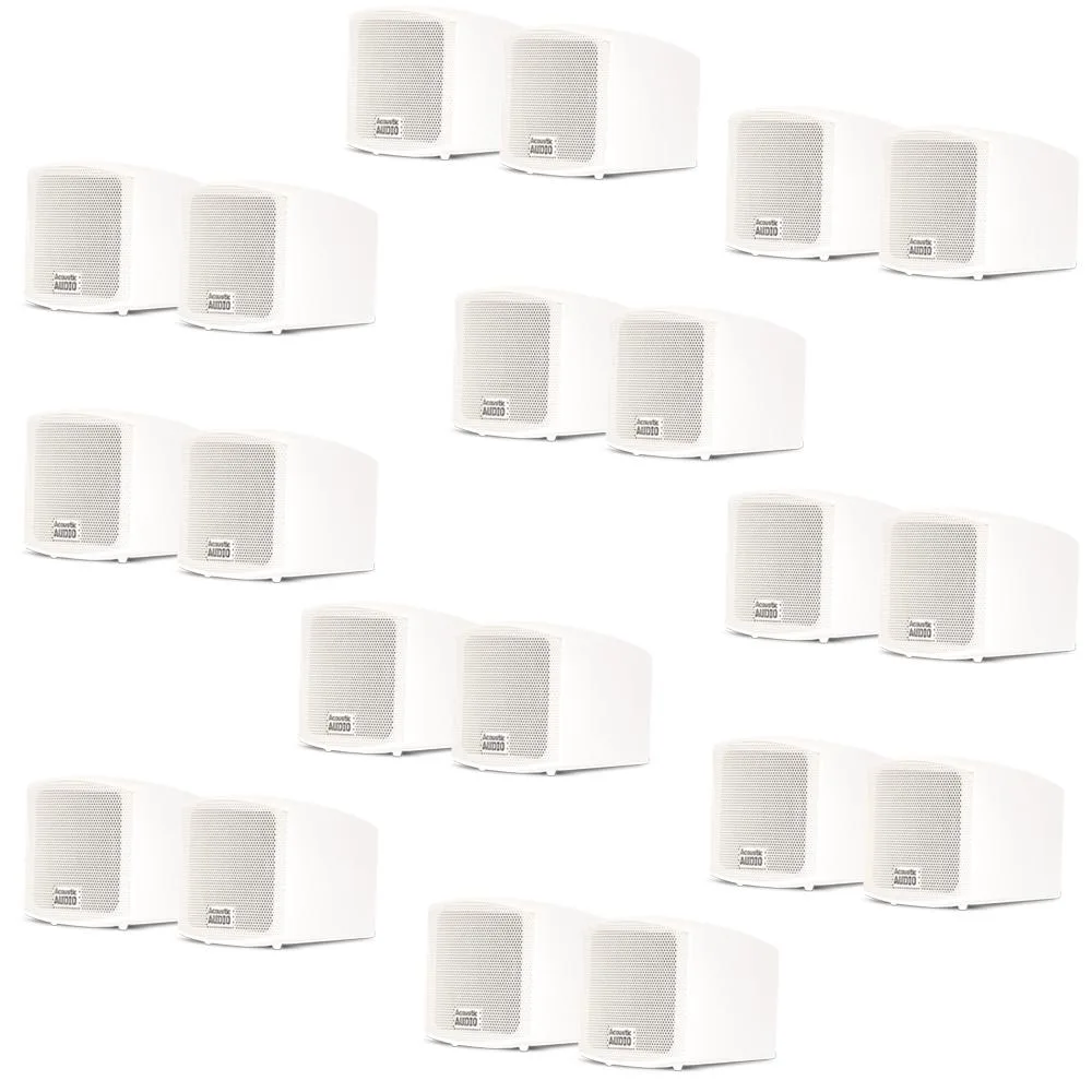 Goldwood Sound, Inc. Goldwood Sound AA321W 20 White On-Wall Speakers 10 Pair Pack — product photo