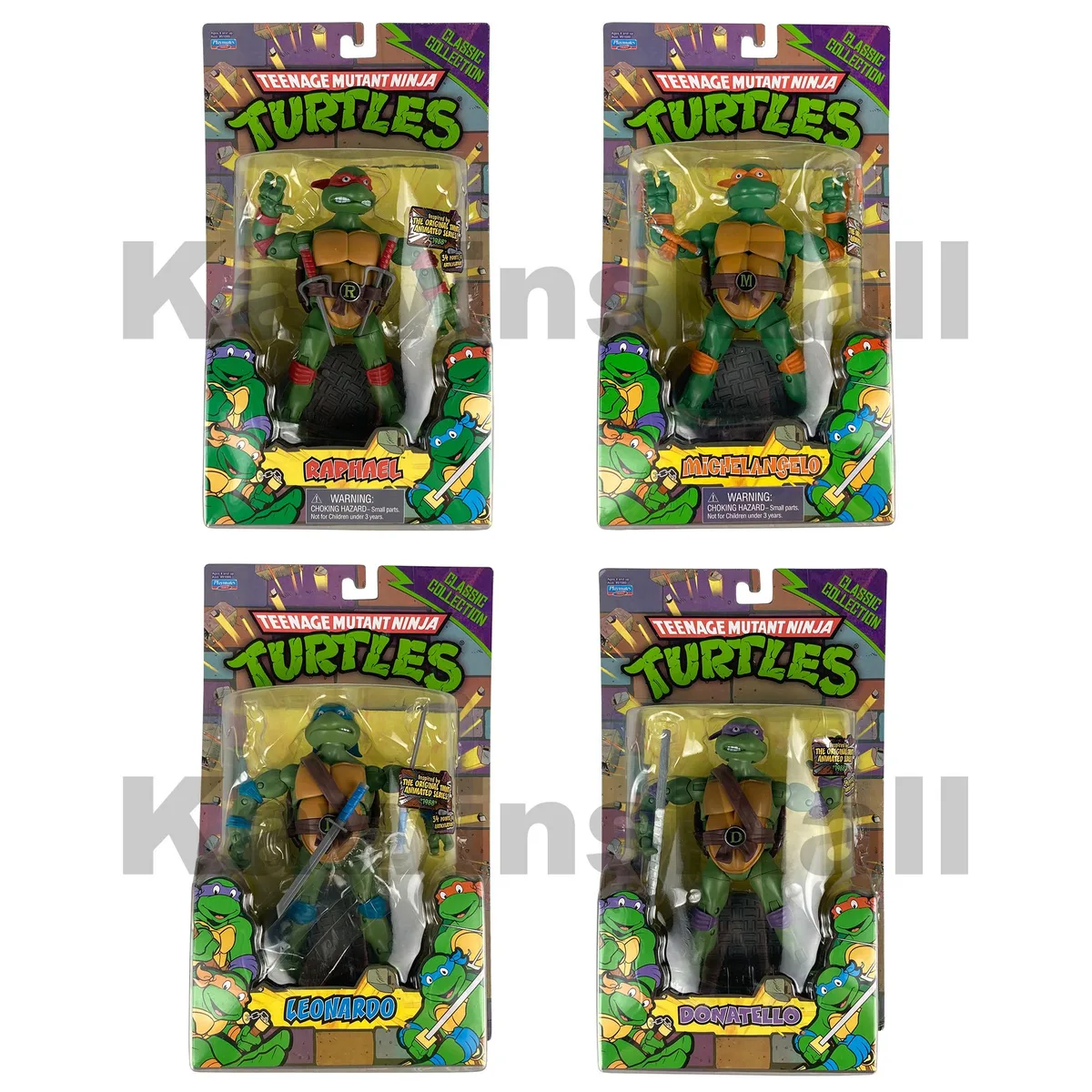 Playmates Playmates 2022 Authentic Reproduction TMNT 4 Boxes Set 6-inch Action Figures — product photo