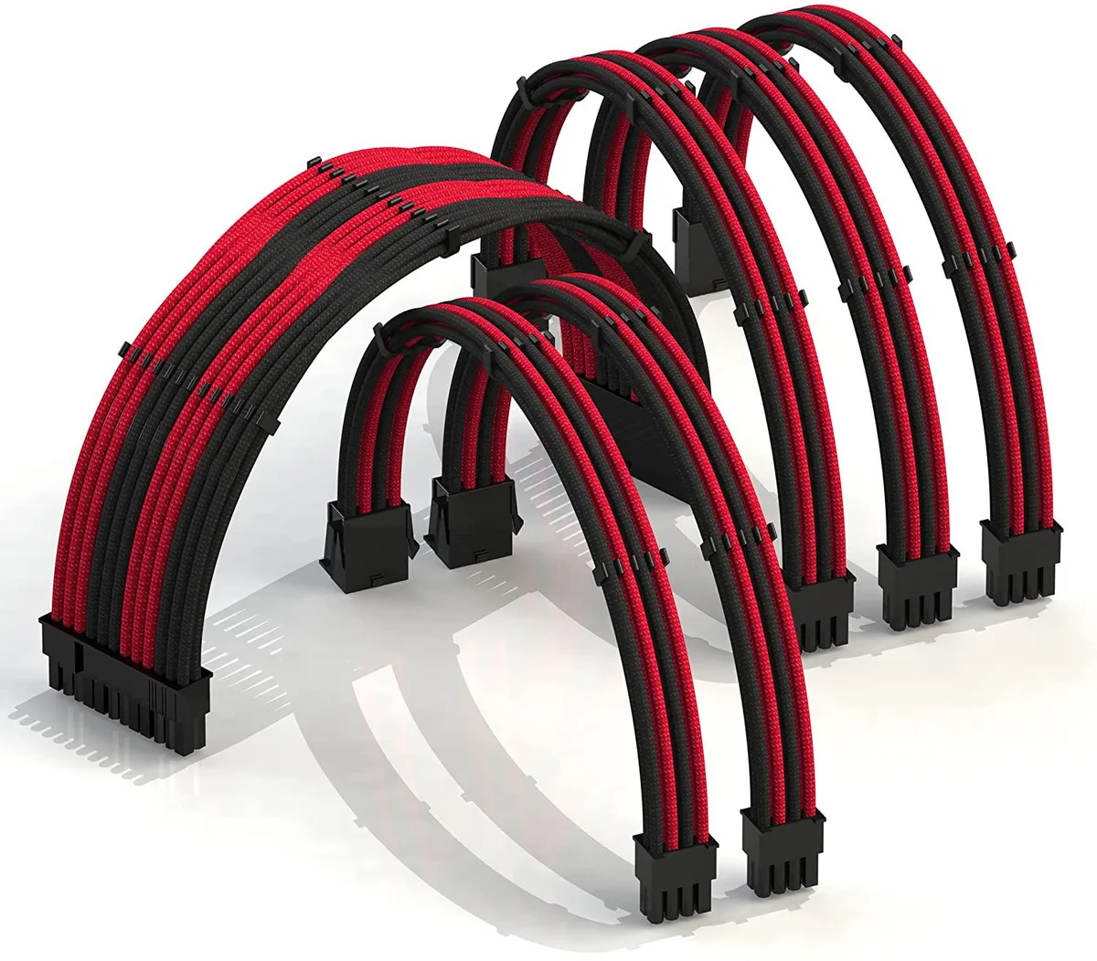 myVolts myVolts PSU Cable Extension Kit 24P 4+4P 2x6+2P 30cm RedBlack — product photo
