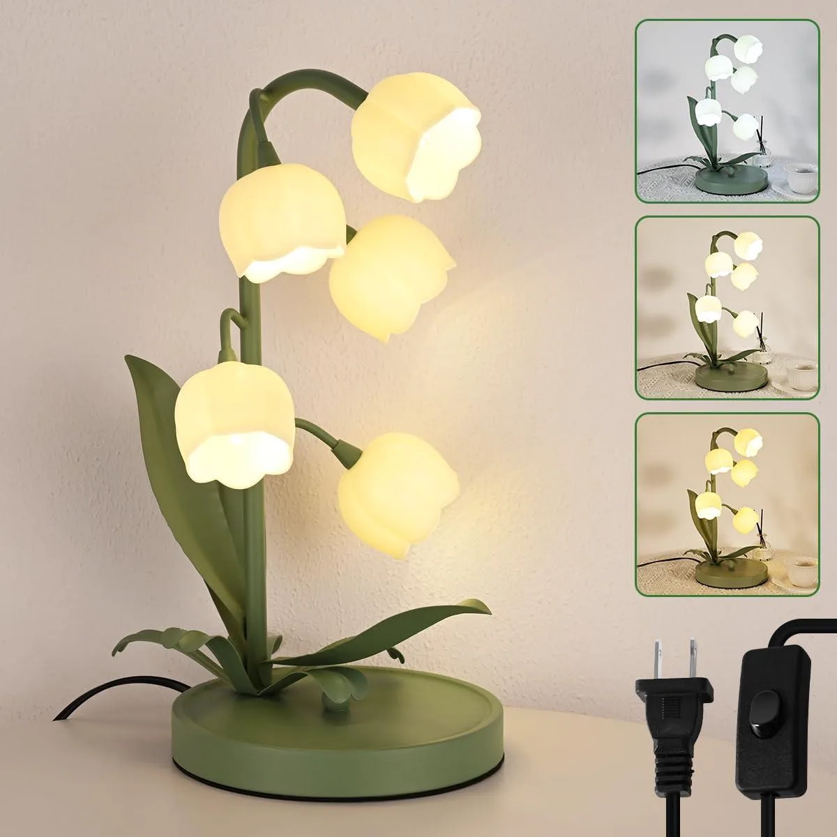  NewAoNaSen 6026 flower table lamp 15.3 in 2.9 W 110 V — product photo