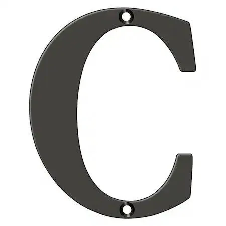 Deltana Enterprises Deltana Enterprises RL4C-10B 4" Solid Brass Letter C Oil Rubbed Bronze — product photo