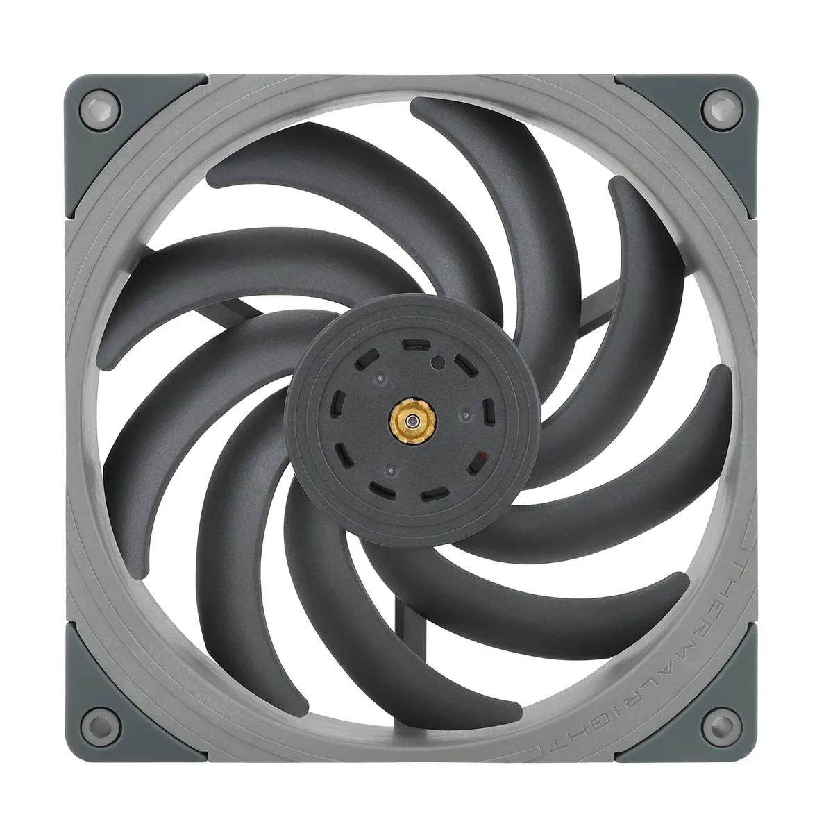 Black 140 mm square case fan, non-LED, 25 mm thick, four-pin PWM connector