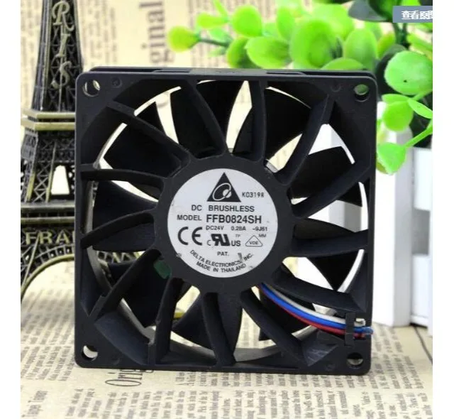 Fans Fans Delta FFB0824SH 24V .28A 80x80x25mm Double Ball Bearing Case Fan — product photo