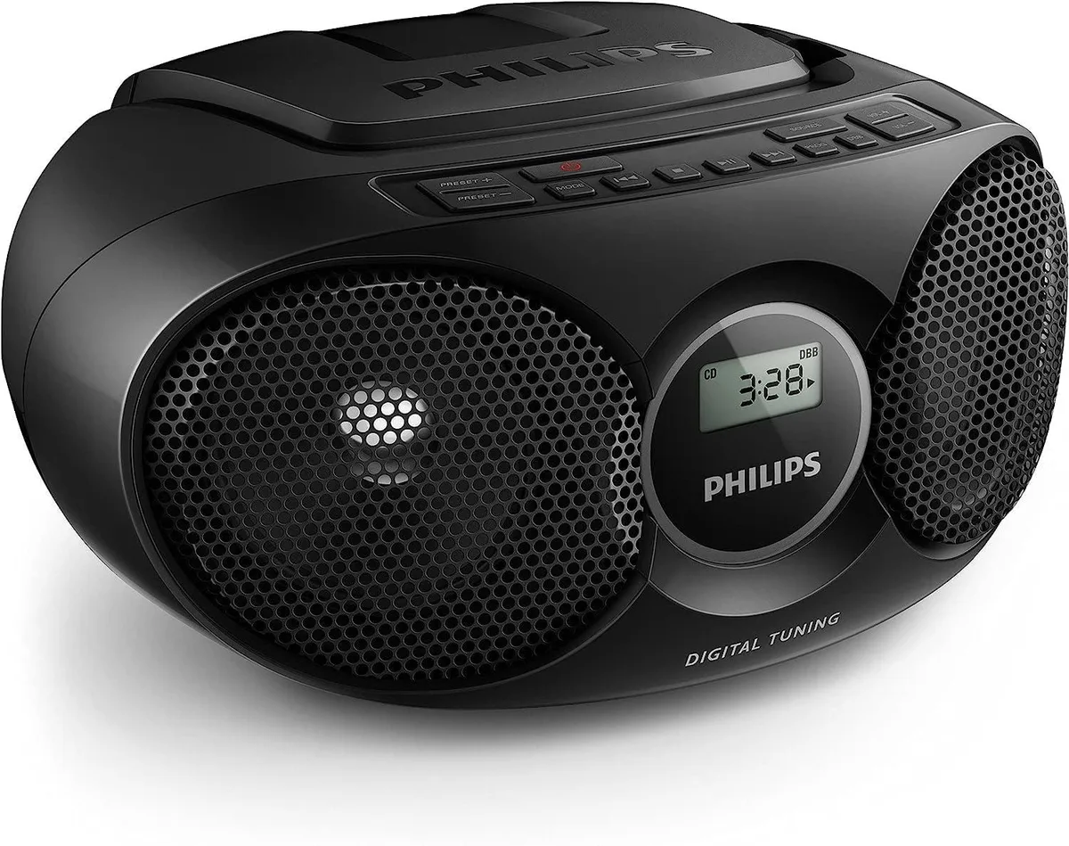 Philips Philips Black CD/MP3/FM Boombox with USB Playback — product photo