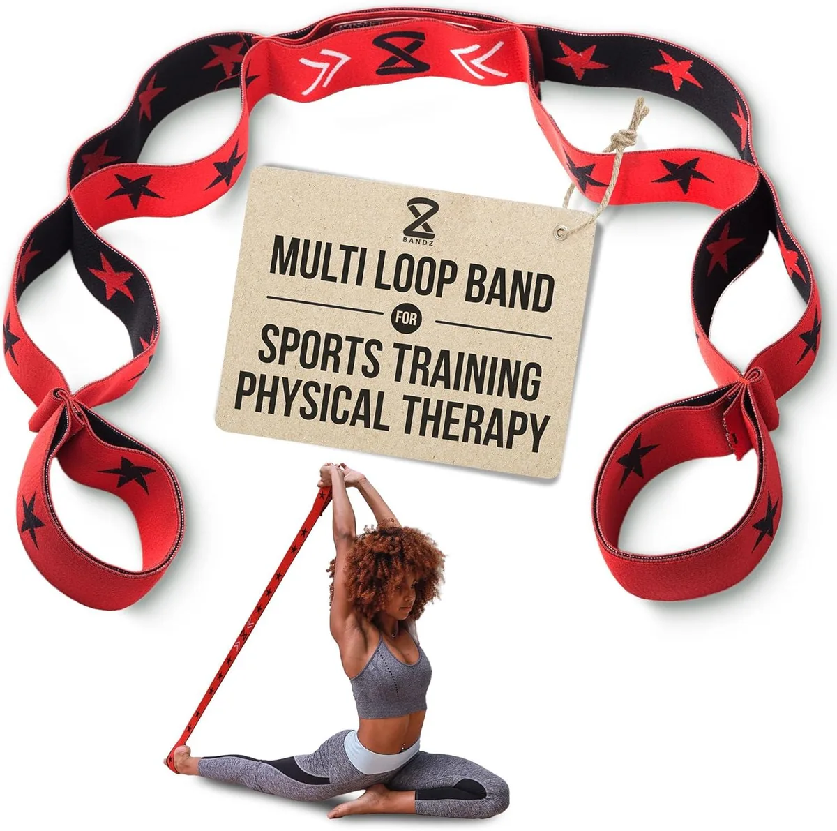 TAURKENAM TAURKENAM Two8 Bands Multi Loop Resistance Band home gym — product photo