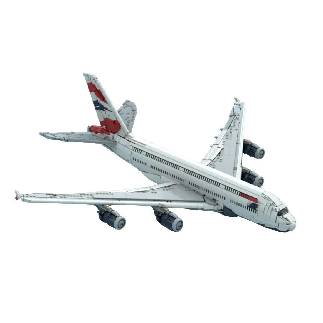 ZITIANYOUBUILD ZITIANYOUBUILD MOC-231606 British Airways Airbus A380 3787PCS Building Blocks Educational — product photo