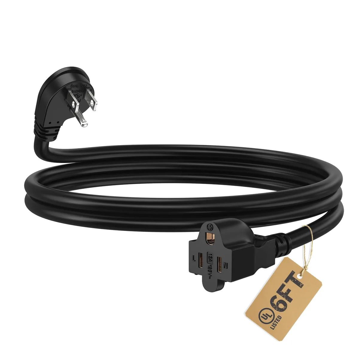  LUCKY TL 16AWG 6ft Power Extension Cord 13A 1625W — product photo