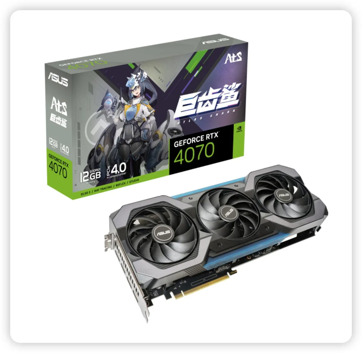 ASUS ASUS ATS Gaming GeForce RTX 4070 12GB graphics card — product photo