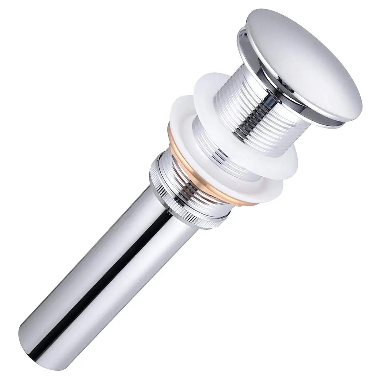 Yescom USA, Inc. Yescom USA, Inc. 1 5/8" Pop-Up Drain Solid Brass Polished Chrome 81DRN003-BRS40-CHR — product photo
