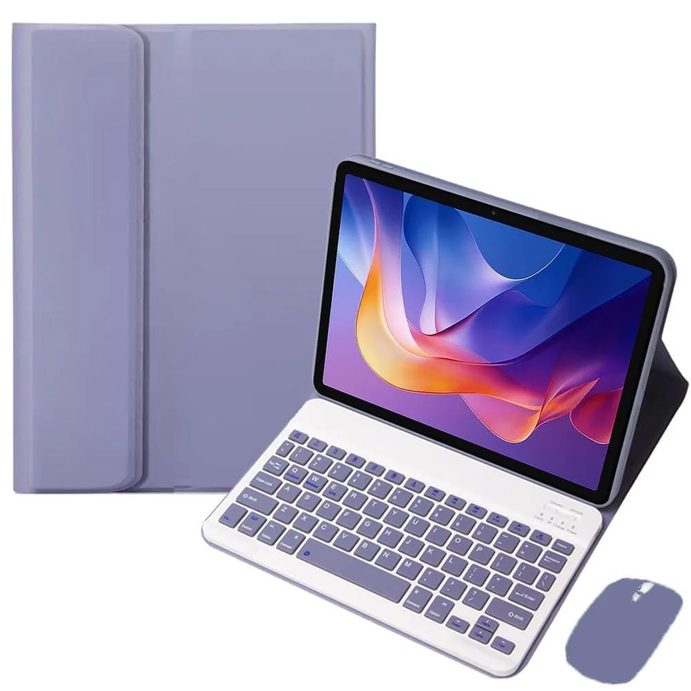 Timoom Timoom Detachable Rechargeable Keyboard Case with Mouse for 11" Xiaomi Redmi Pad 2 2025 Lavender Gray — product photo