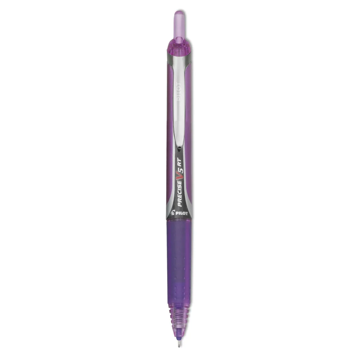 Pilot Pen Pilot Precise V5RT Retractable Roller Ball Pen Purple .5mm 12 Pack 26066 — product photo