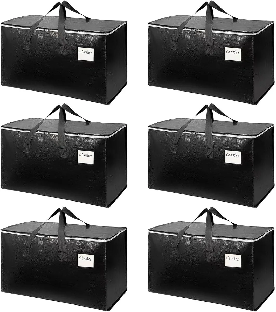  arzerlize ARZ-SND-001 Storage Bags 6-Pack 27x14x15in 95L Black — product photo