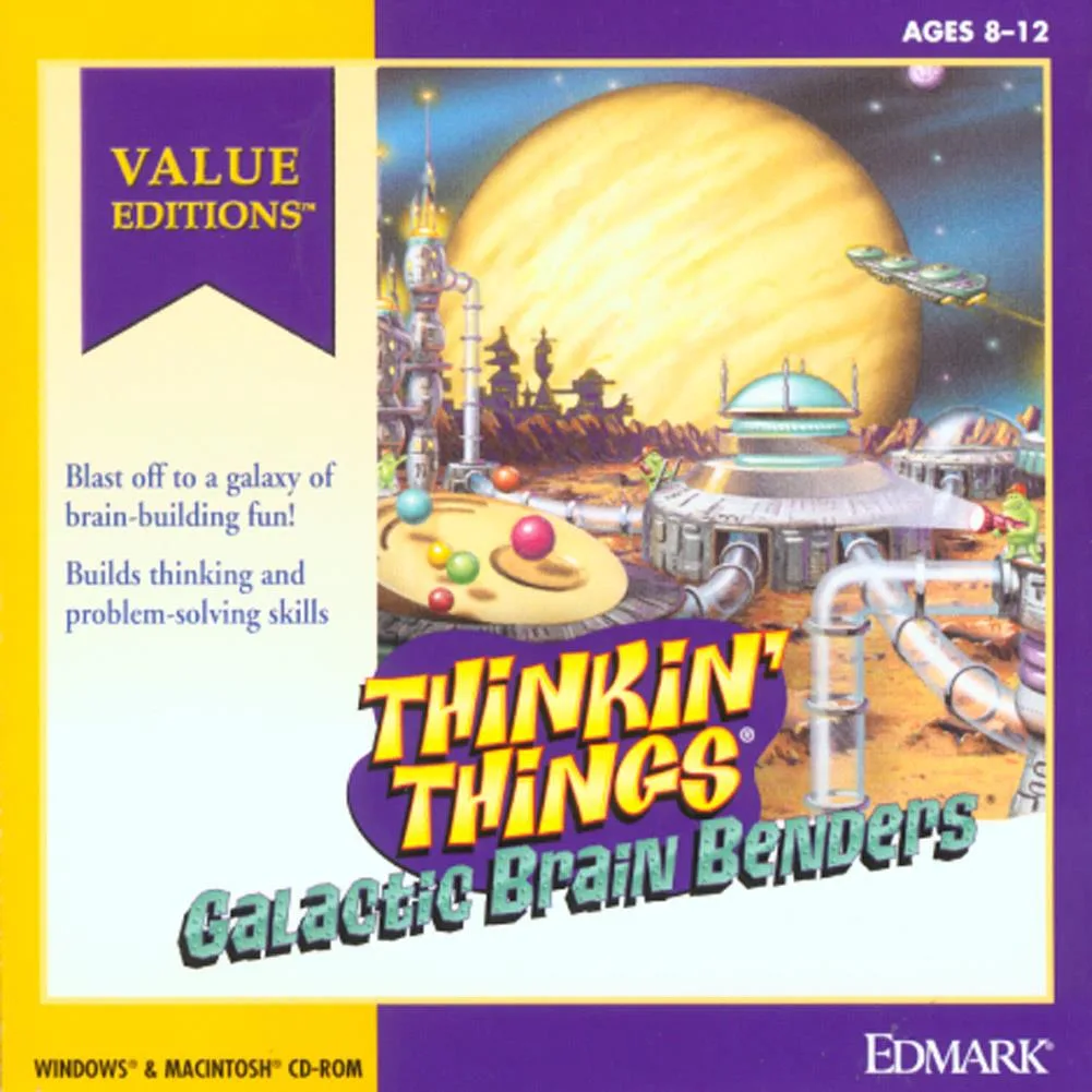 Retail jewel case for Thinkin' Things Galactic Brain Benders software