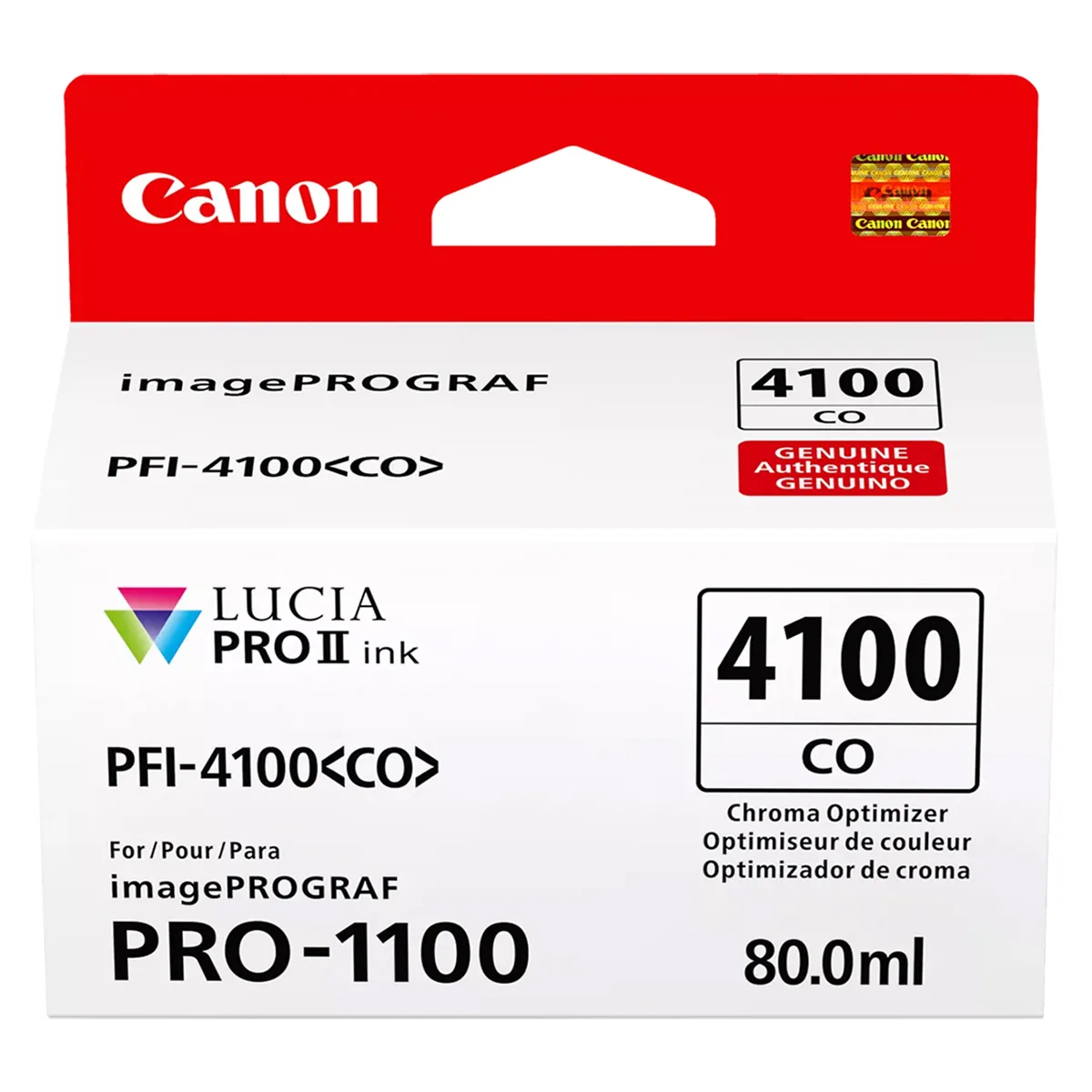 Canon Canon 6787C002 PFI-4100 80 ml Pigment Ink Tank for imagePROGRAF PRO-1100, Chroma — product photo
