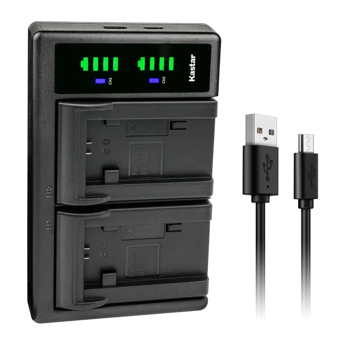 Kastar Kastar LTD2 USB Dual Charger for Canon BP-718/BP-727/BP-709 — product photo