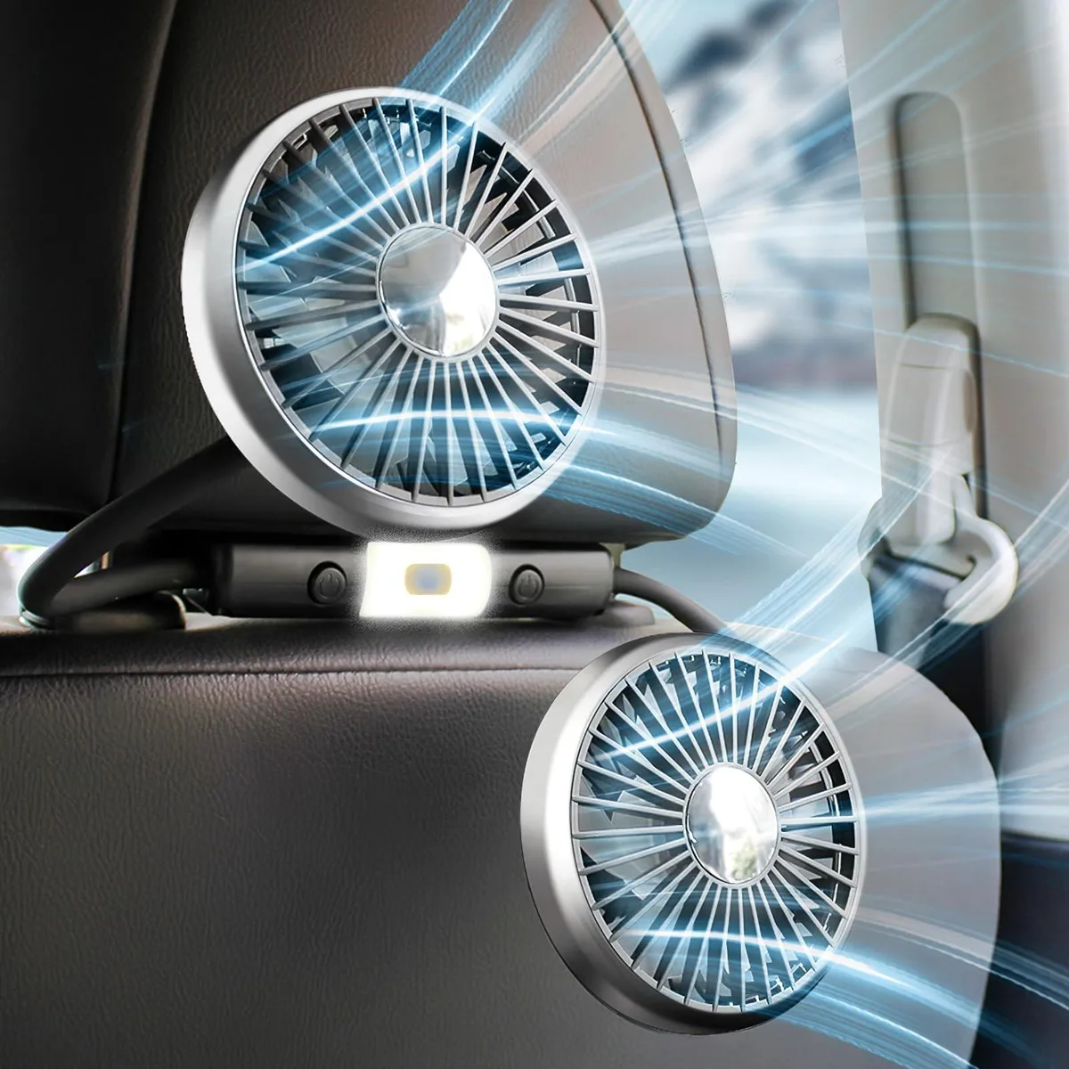 Avantalk Avantalk 360 Hose 5.5in USB Car Fan 3-Speed LED 2 in 1 Accessories — product photo