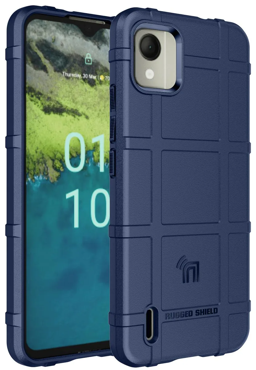 Nakedcellphone Nakedcellphone Special Ops Rugged Shield Tactical Phone Case for Nokia C110 N156DL Navy — product photo
