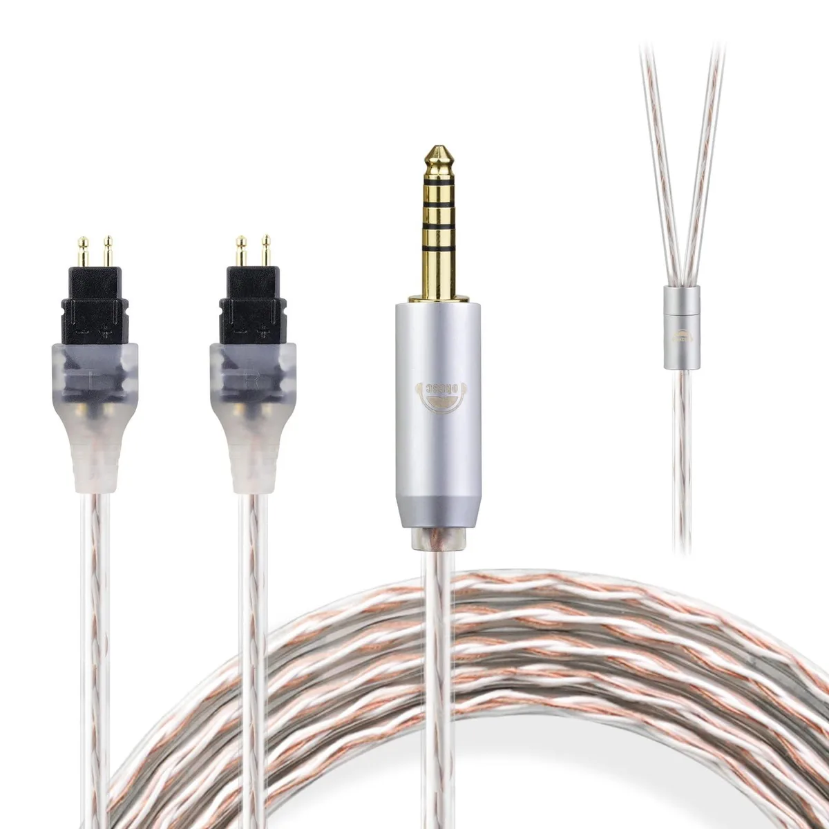 Batianda Batianda 4-Core Upgrade Cable 4.4mm for Sennheiser HD580/600/650/660S/25/565/545 4.92ft 2 in 1 accessory — product photo