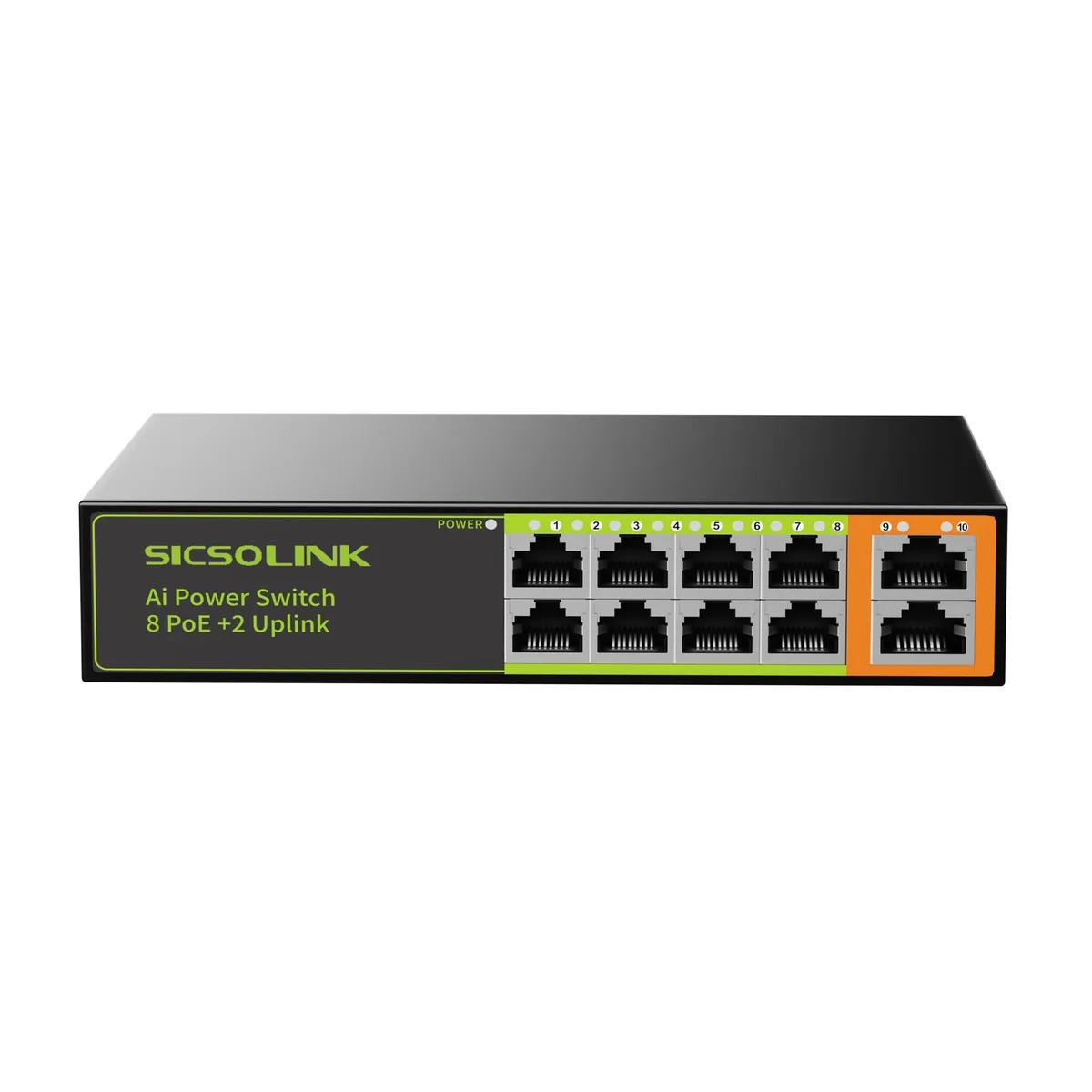 NETGEAR ProSafe P0802D 10-port unmanaged network switch — product photo