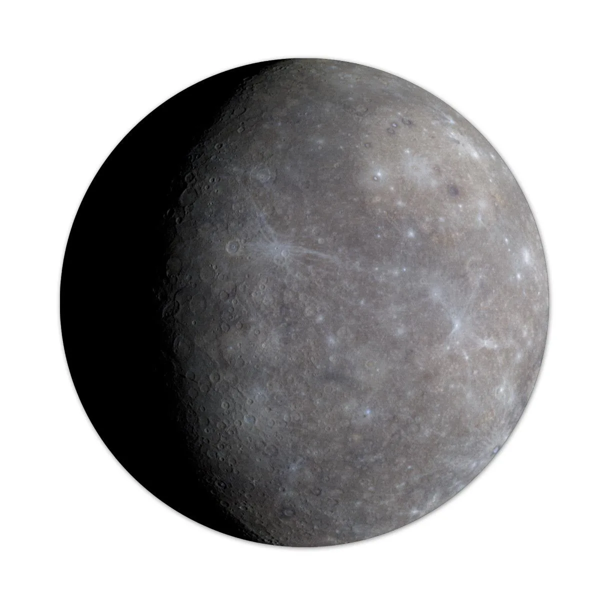 Future of Flight Future of Flight Mercury Planet 8" Round Mouse Pad 1/8" Thick — product photo