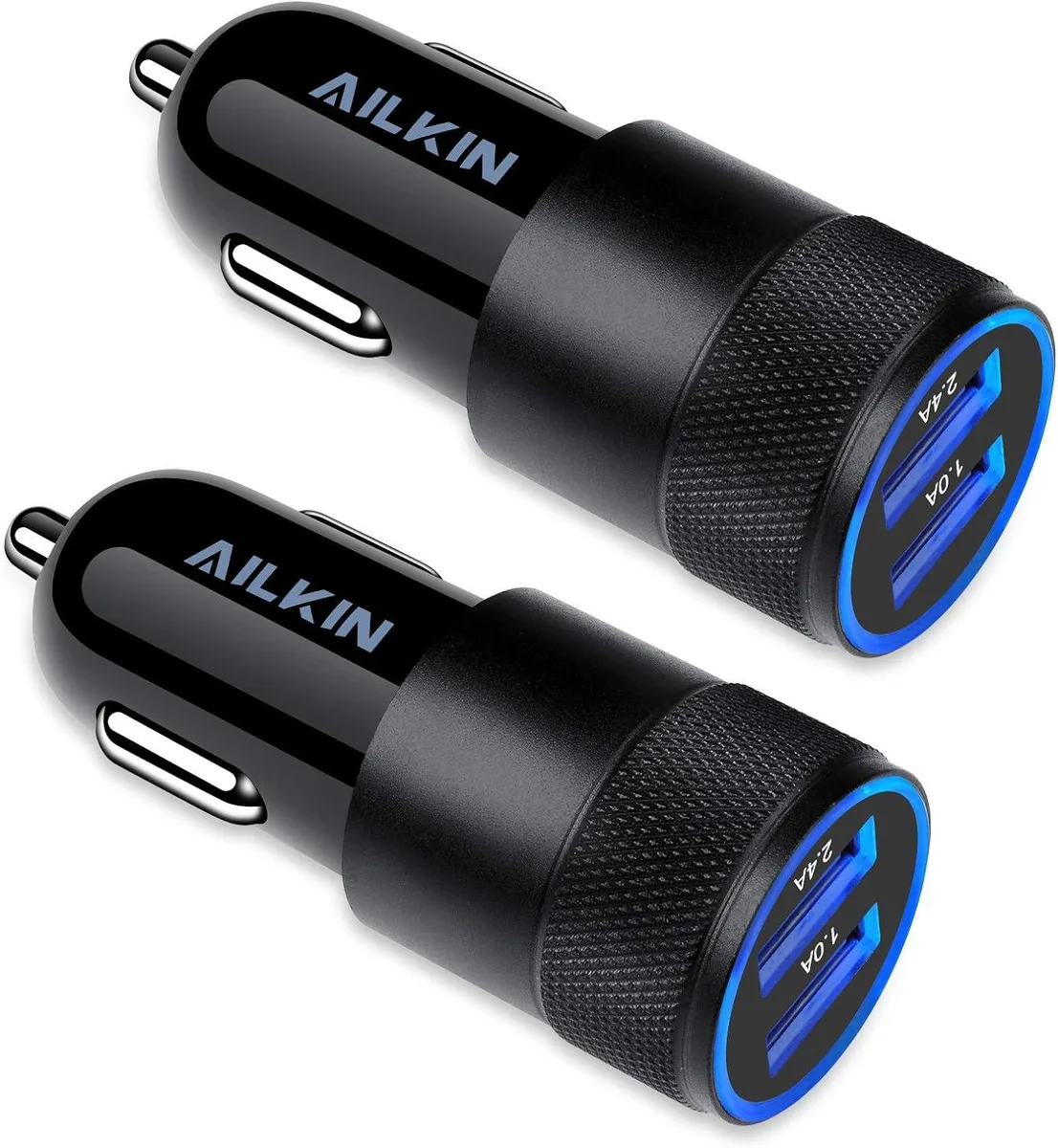 lelisten lelisten 2-Pack Dual USB-A Car Charger 3.4A — product photo