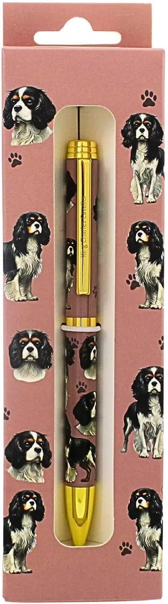 E &amp; S Imports E &amp; S Imports Refillable Ball Point Pen King Charles Cavalier Tri-color Gift Box — product photo