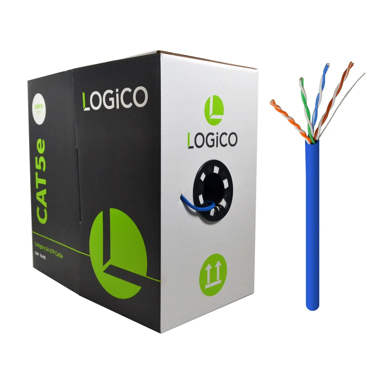 Logico Logico C5EU2203 network ethernet cable 1000ft 24AWG 350MHz — product photo