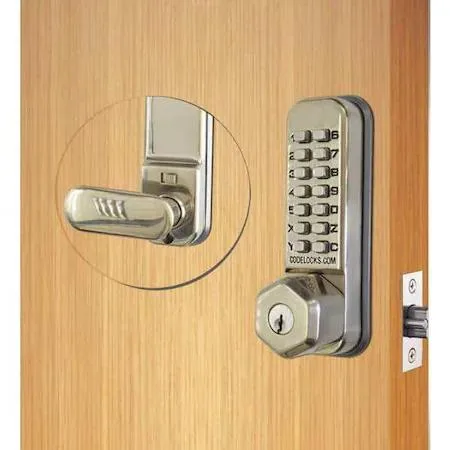 Codelocks Codelocks CL250K-SS mechanical lockset stainless steel knob surveillance accessory — product photo