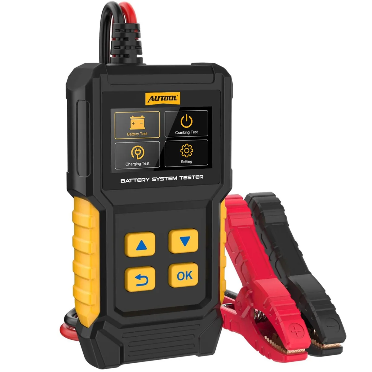 Handheld auto-vox BT360 battery tester with 2.4 inch colour LCD screen