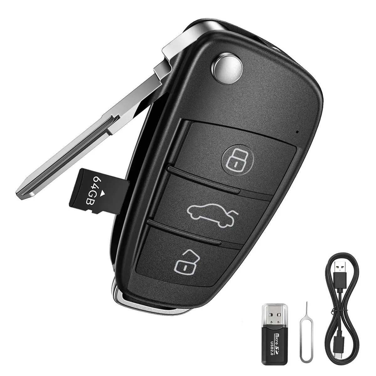 Clover CYS01 64G 1080P HD Key Fob Camera — product photo