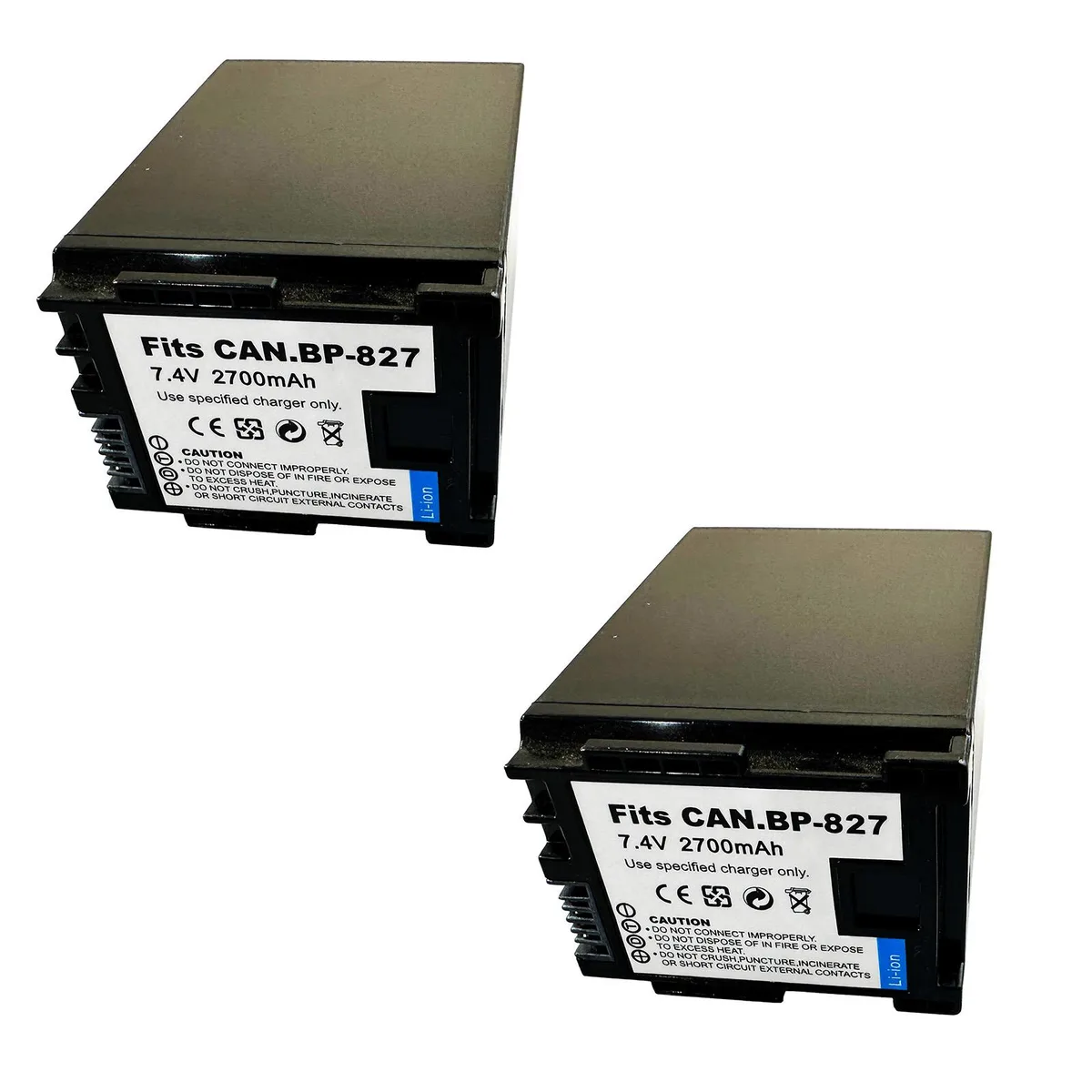 Centenex Electronics Centenex Electronics 2x High Capacity Li-ion Battery 2.6Ah for Canon BP-827 — product photo