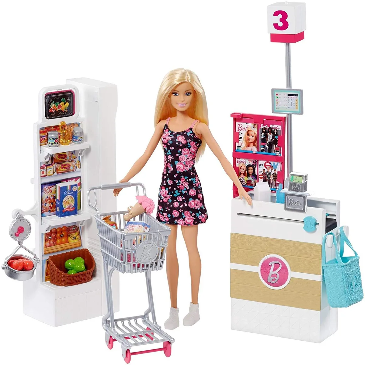 Barbie Barbie FRP01 Supermarket Game with 20 Accessories — product photo