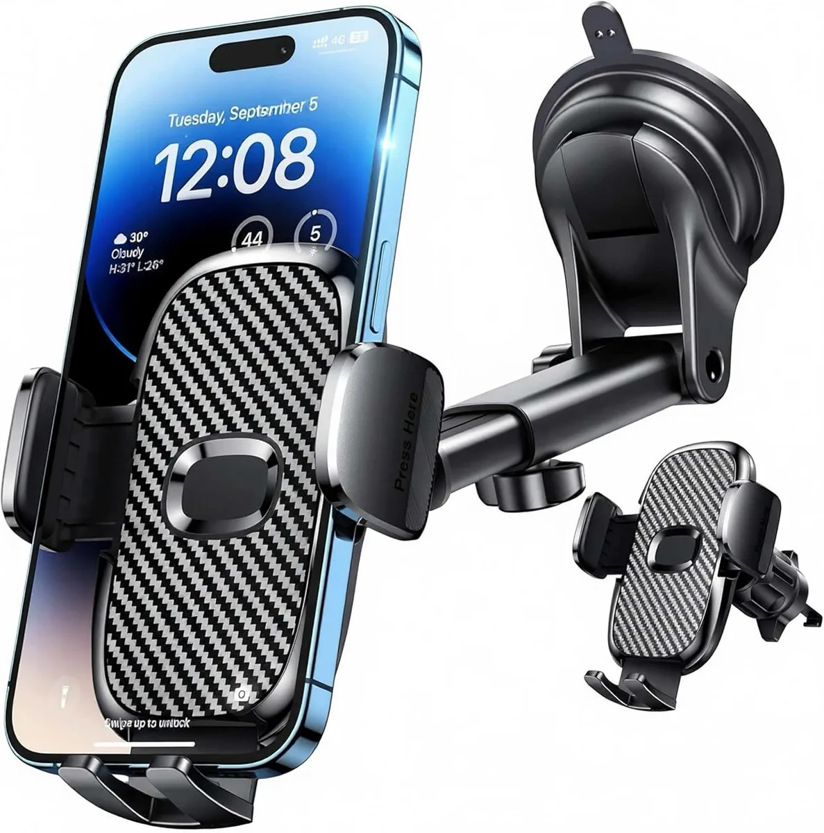 Keyence Keyence Phone Mount 360° Suction Cup 3.7–5.9 in — product photo