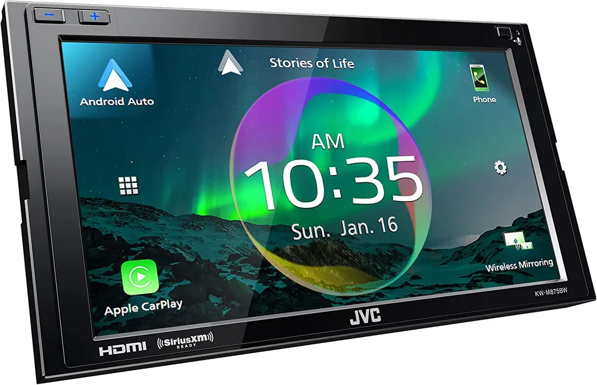 JVC JVC KW-M875BW 6.8" Double DIN Digital Media Receiver — product photo